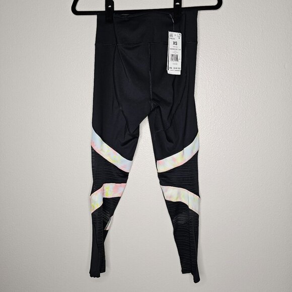 Adidas XS Leggings Black How We Do Tights Athletic Reflective Active Gym Yoga - Picture 4 of 9